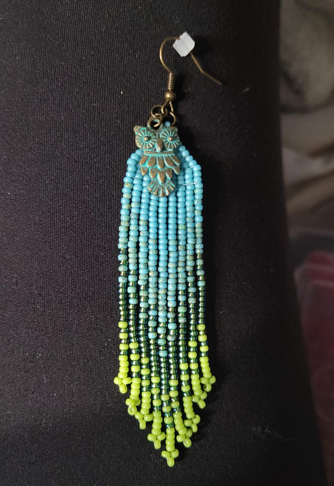 SIZE-11 #2029 MATTE OPAQUE TURQUOISE BLUE LUSTER Miyuki Round Seed Beads (10 grams tube) - Customer Photo From Katrina Hicks