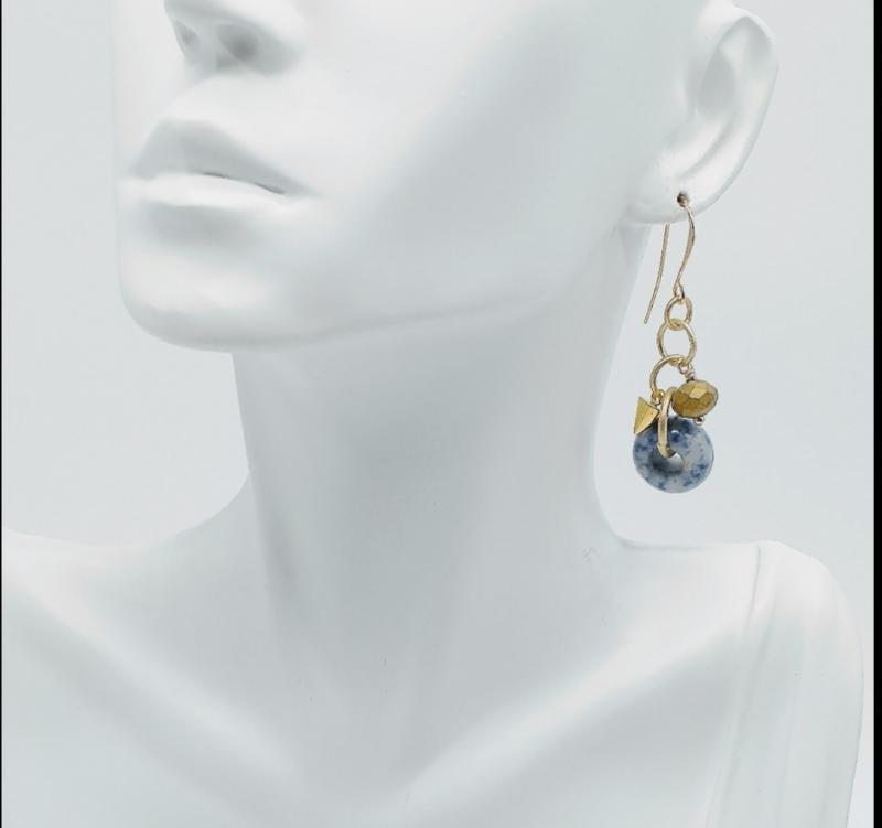 Ear Wire FLAT FRENCH 26mm Gold Plated (1 pair) - Customer Photo From Joanne Kropf