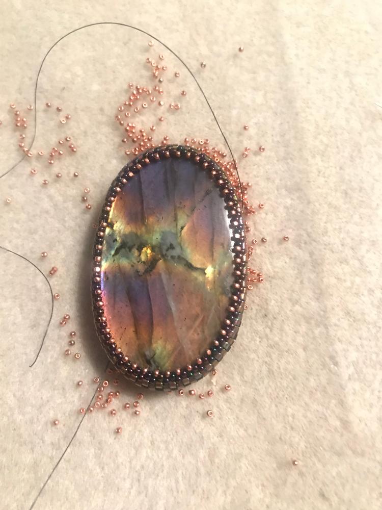 Czech CHARLOTTE 15/0 Seed Beads COPPER PLATED (7.8 grams tube) - Customer Photo From Ella Graff