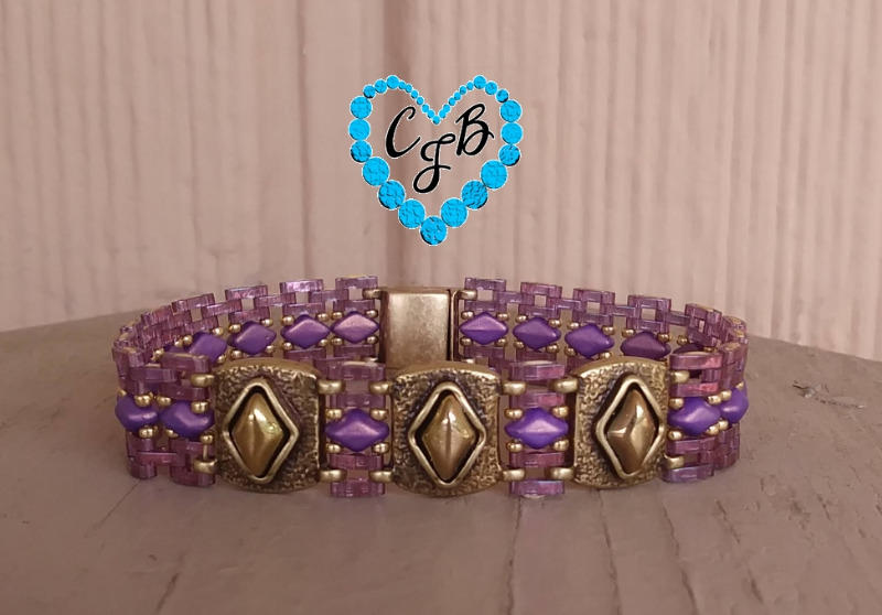 CYMBAL MAGNETIC CLASP for DELICA Beads Axos II Antique Brass Plated (Pack of 2) - Customer Photo From CHARLENE FAULKNER