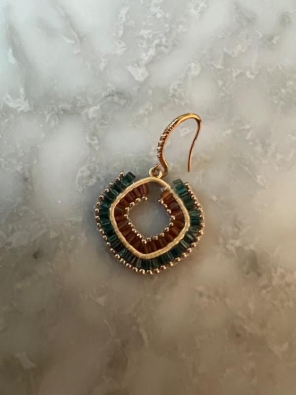 Bezel Frame ROUNDED SQUARE w/Loop 22x20mm Matte Gold Plated - Customer Photo From oranit mayer