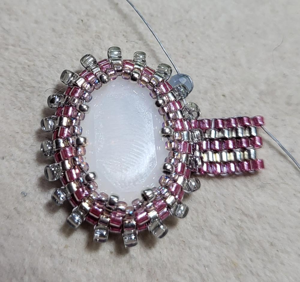 Krakovski Crystal Oval Stone 13x18mm WHITE OPAL - Customer Photo From Rhonda Fernandez