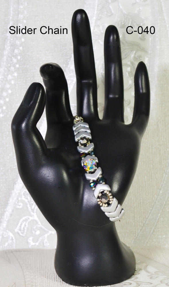 Krakovski Crystal Chaton Montee 8mm CRYSTAL AB Silver Setting - Customer Photo From Trisha Thoms