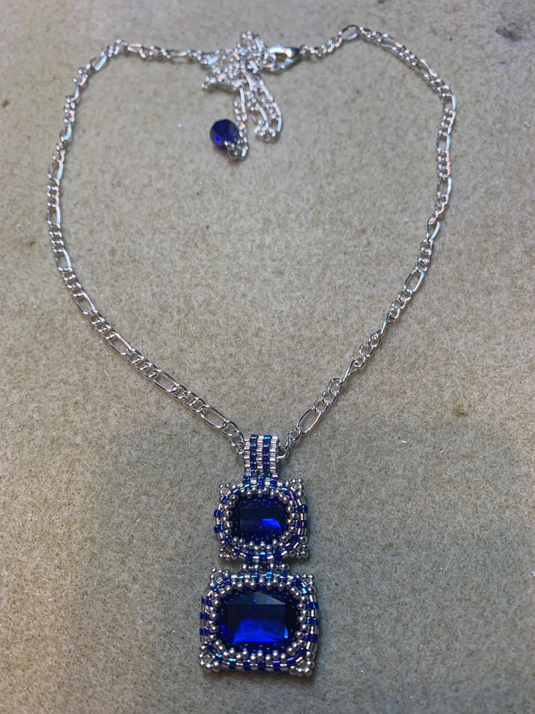 Krakovski Crystal Octagon Stone 10x14mm CAPRI BLUE - Customer Photo From Lauren Smith