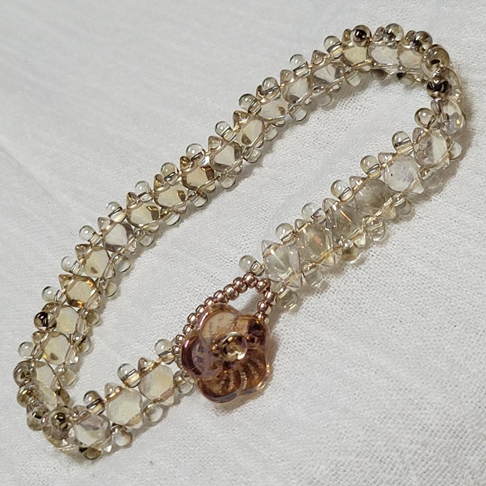 Toho MAGATAMA Seed Beads 3mm HYBRID TWILIGHT CRYSTAL 2.5" Tube - Customer Photo From KalliJ
