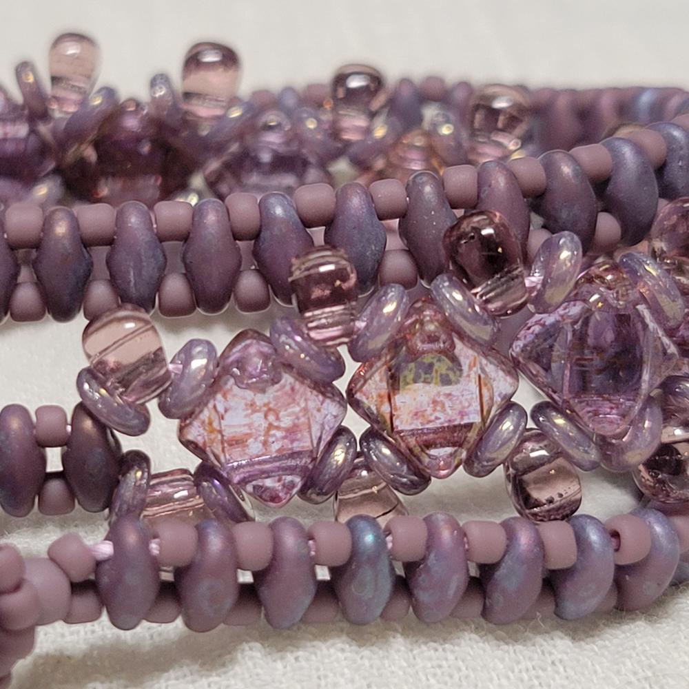 Toho ROUND 11/0 Seed Beads OPAQUE FROSTED LAVENDER (2.5" tube) - Customer Photo From KalliJ