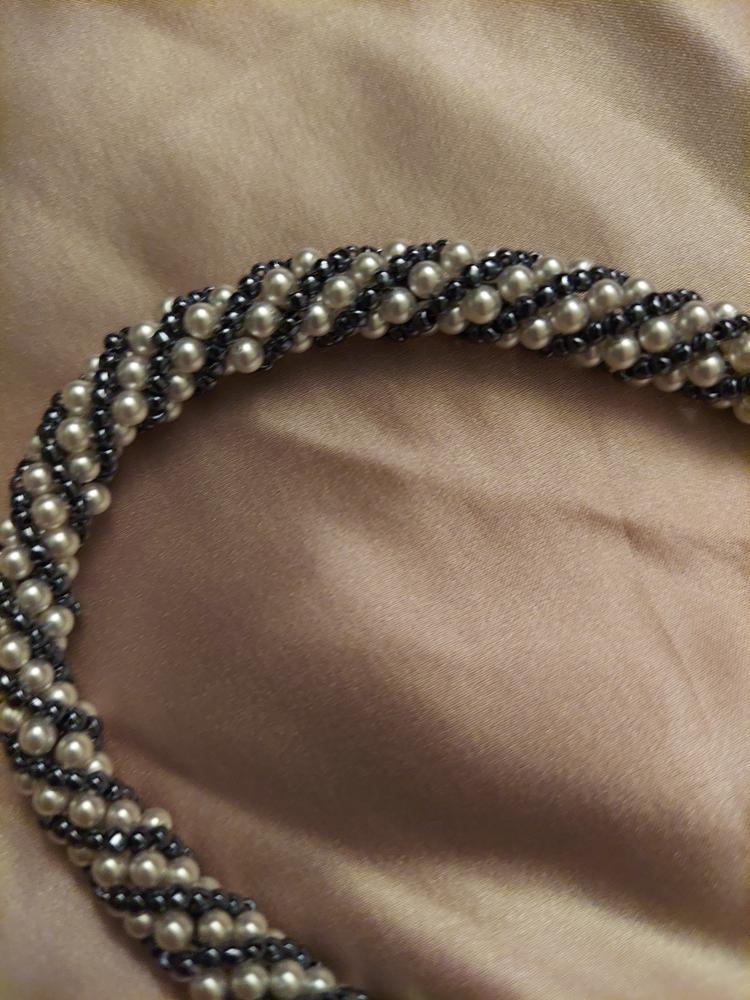 Krakovski Crystal Round Pearls 3mm WHITE (Strand of 135) - Customer Photo From Jennifer T.
