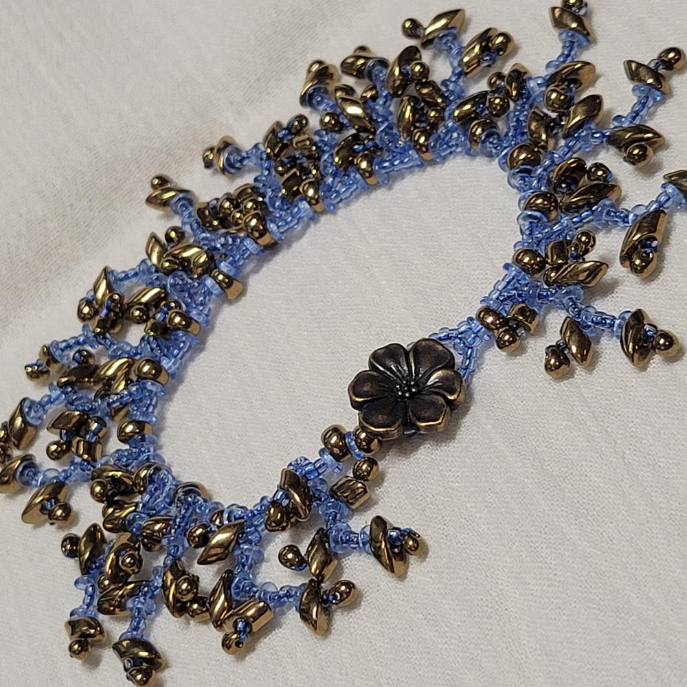 Czech Glass Ring Beads 1x4mm SAPPHIRE (2.5'' tube) - Customer Photo From KalliJ