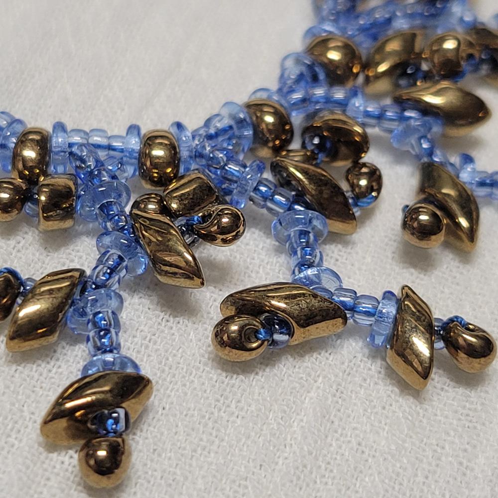 Czech Glass Ring Beads 1x4mm SAPPHIRE (2.5'' tube) - Customer Photo From KalliJ