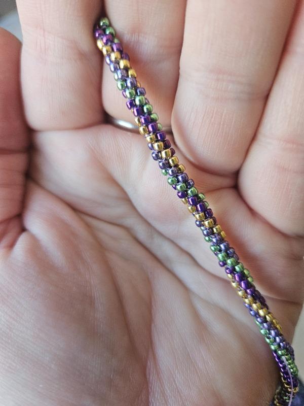 Toho MARDI GRAS Seed Beads Mix Palette Box Set 5 Tubes (4250pcs) - Customer Photo From Melanie Armstrong
