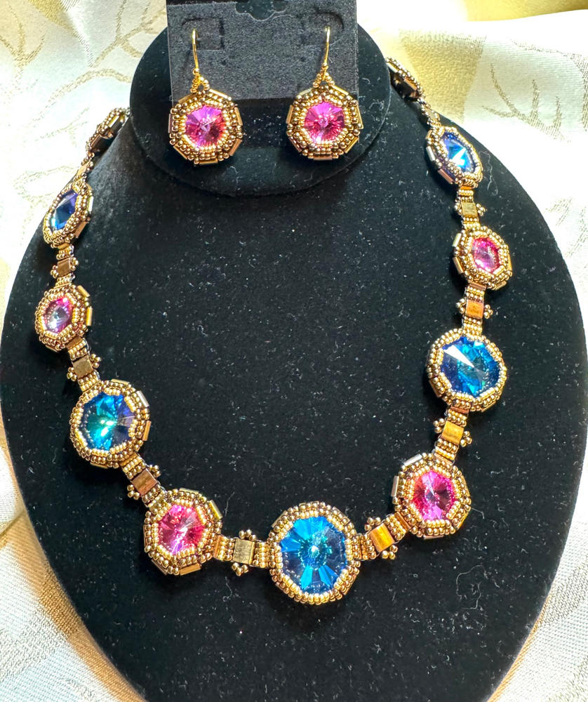 Krakovski Crystal Rivoli 18mm BERMUDA BLUE - Customer Photo From Lauren Smith