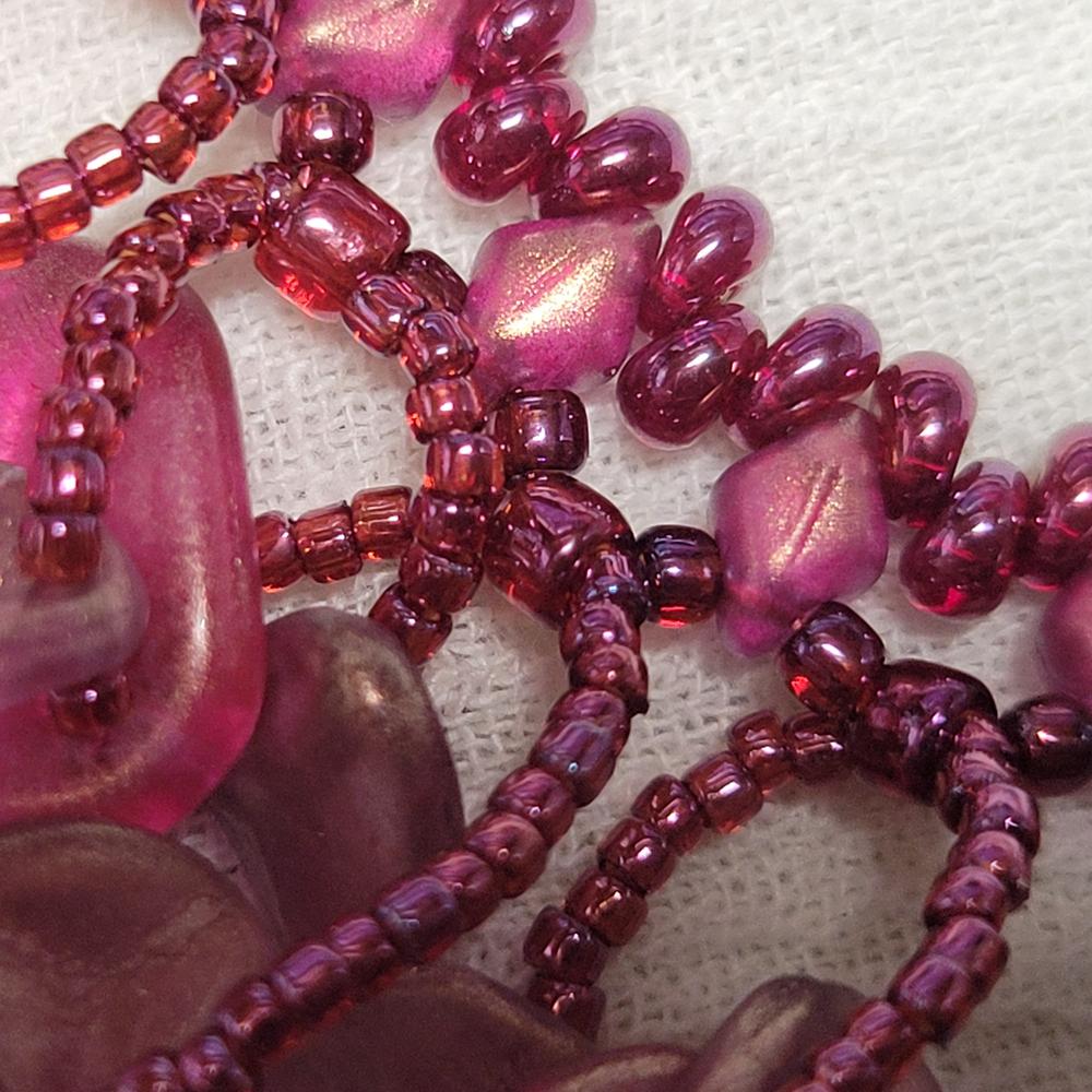 Toho ROUND 11/0 Seed Beads GOLD LUSTERED RASPBERRY 2.5" Tube - Customer Photo From KalliJ
