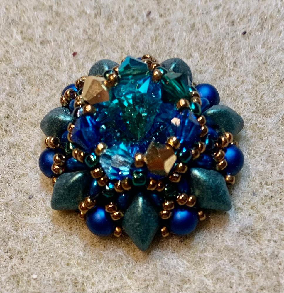 Krakovski Crystal Rivoli 14mm GREEN SPHINX - Customer Photo From Lauren Smith