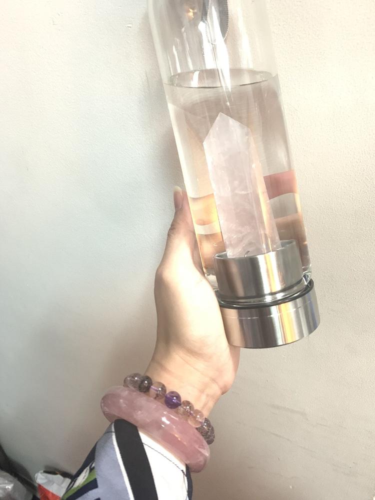 Quartz Crystal Point Water Bottle - Customer Photo From Jackson Wall