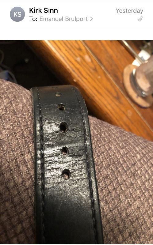The CARNEGIE Leather Belt - Customer Photo From Kirk Sinn