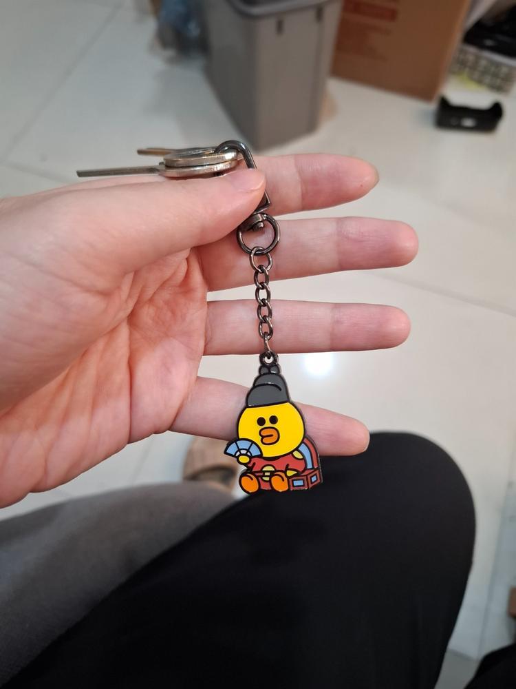 ラインフレンズサリーツアーリストメタルキーリング – LINE