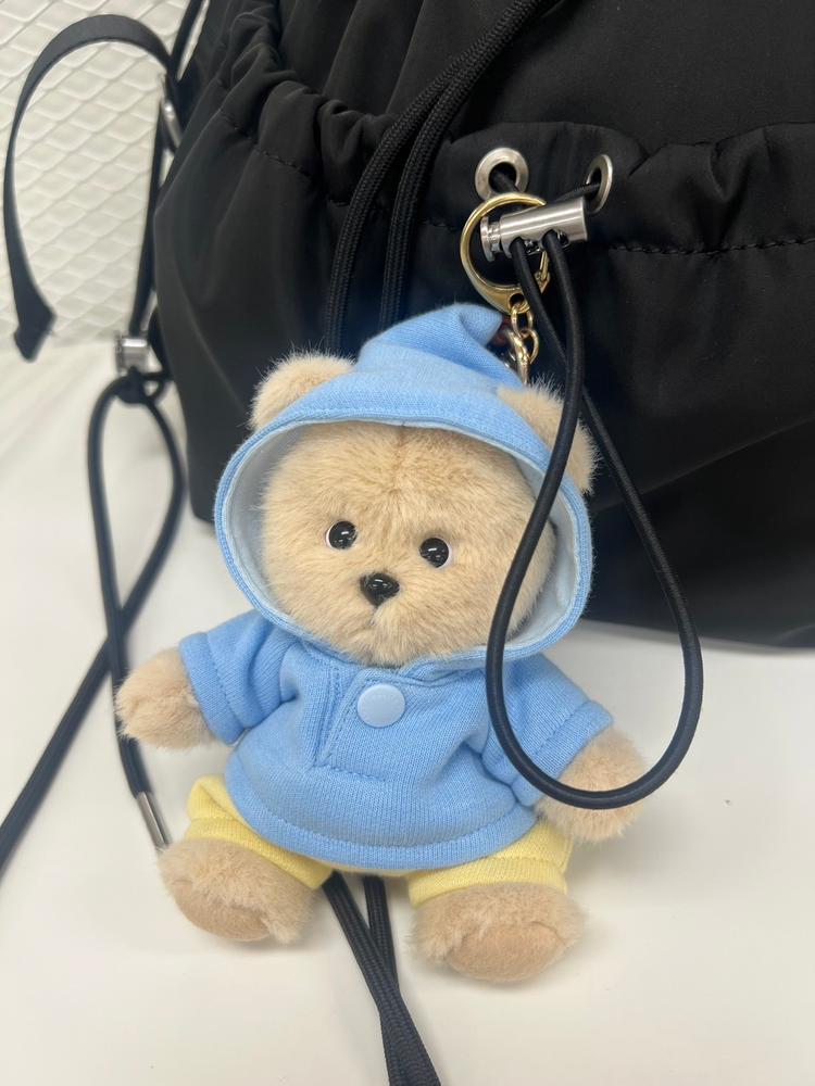 キーホルダー・キーリング teddytales Lena Bear Penguin Jumpsuit Keyring Milk Tea 69267 TEDDY TALES LINA BEAR SIGNATURE MILK TEA KEYRING – LINE