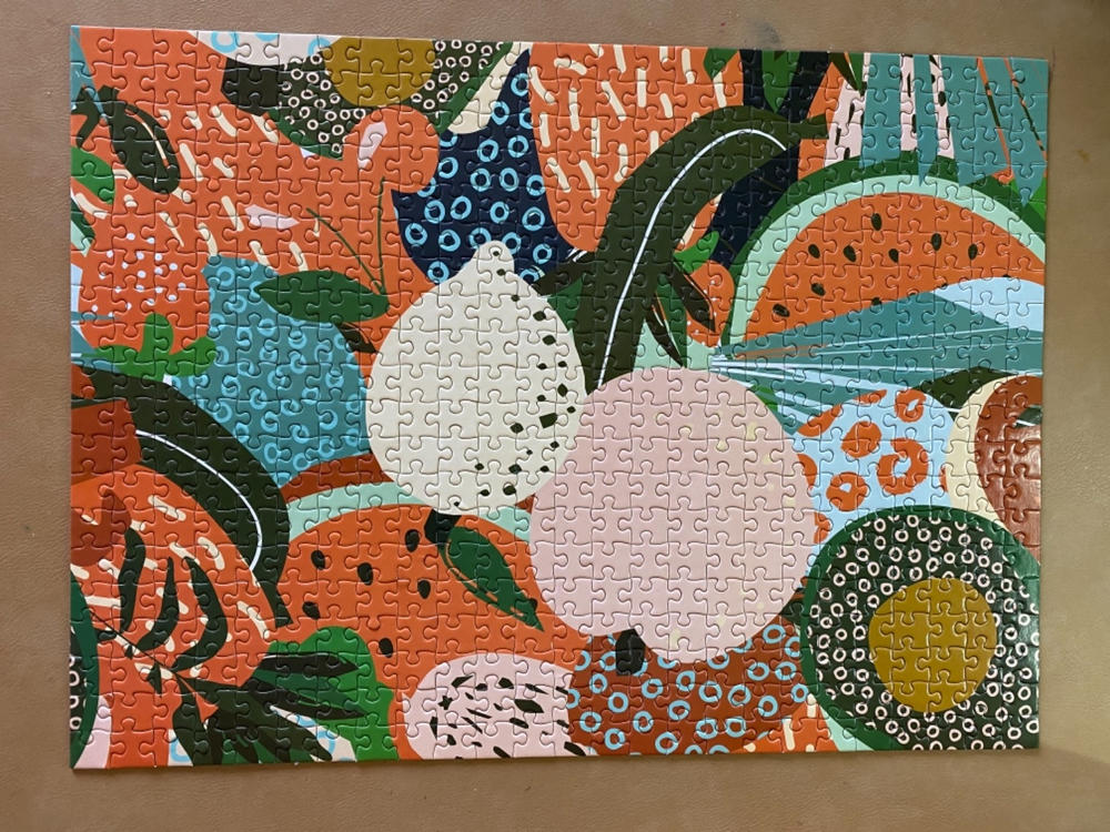Main Squeeze | 500 Piece Jigsaw Puzzle - Customer Photo From Evelyn Meyer