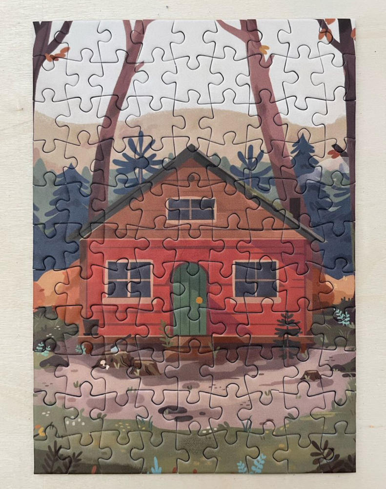 Mini Cabin | 99 Piece Jigsaw Puzzle - Customer Photo From Kyla Sturchio