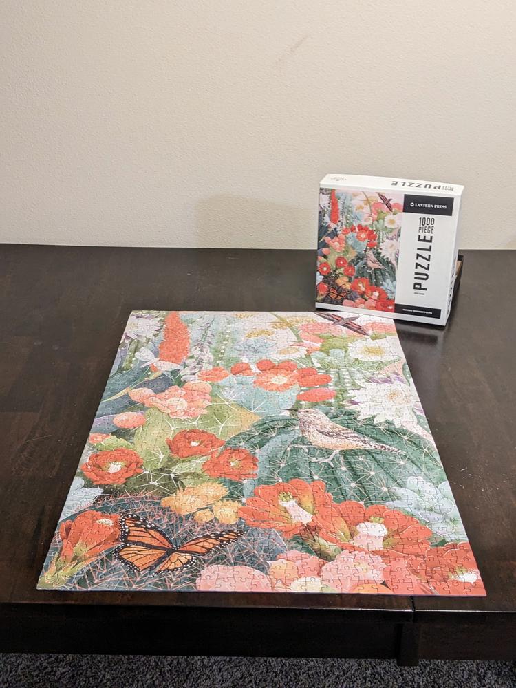 Desert Blooms Cactus and Birds | 1,000 Piece Jigsaw Puzzle - Customer Photo From EJ