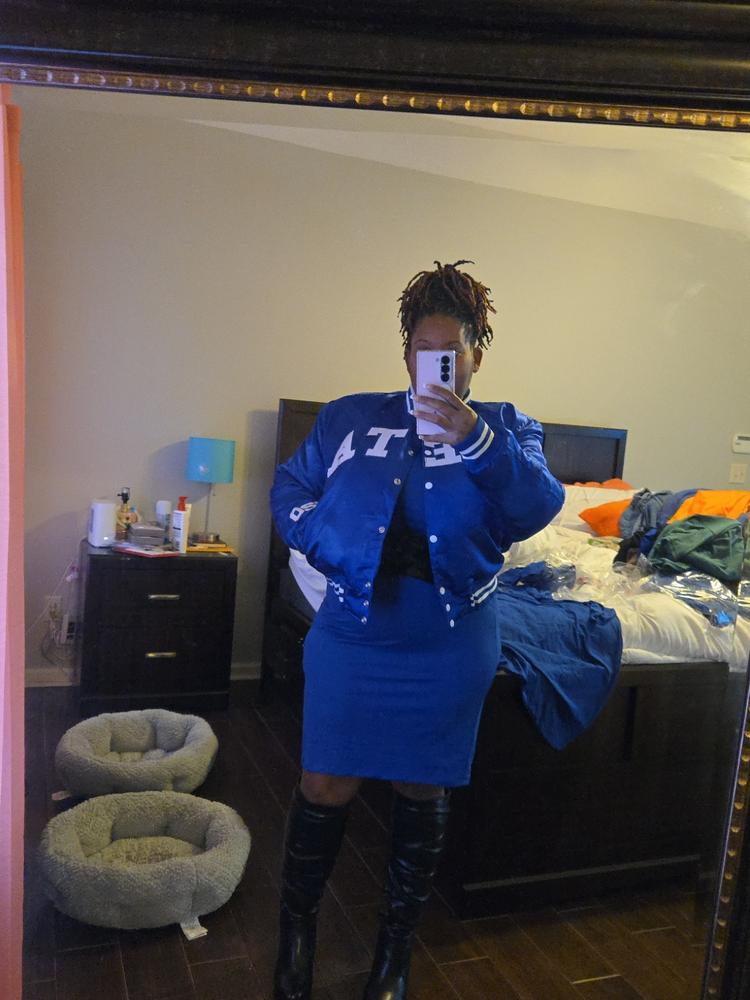 To Be A Zeta Royal Vintage Bomber – Sorority Hills