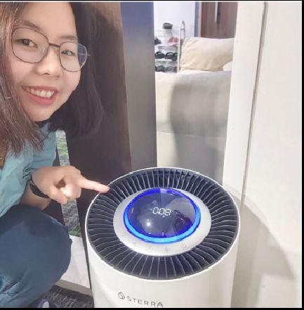 Sterra Breeze Pro™ True HEPA-14 Air Purifier - Customer Photo From Jia Yee