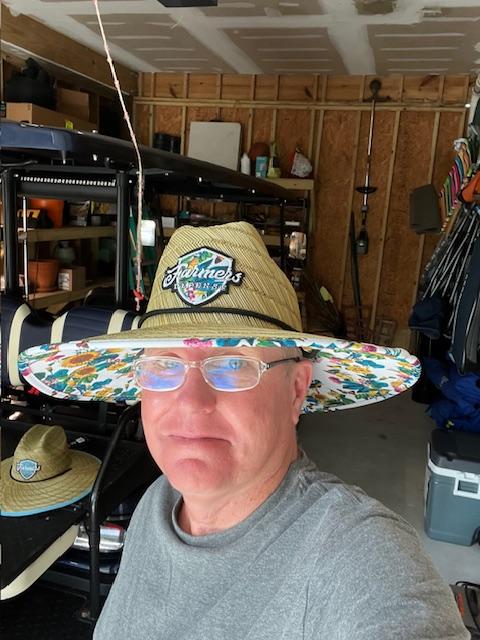 Farmers Defense Straw Hat - Garden Flower - Customer Photo From Link Robertson