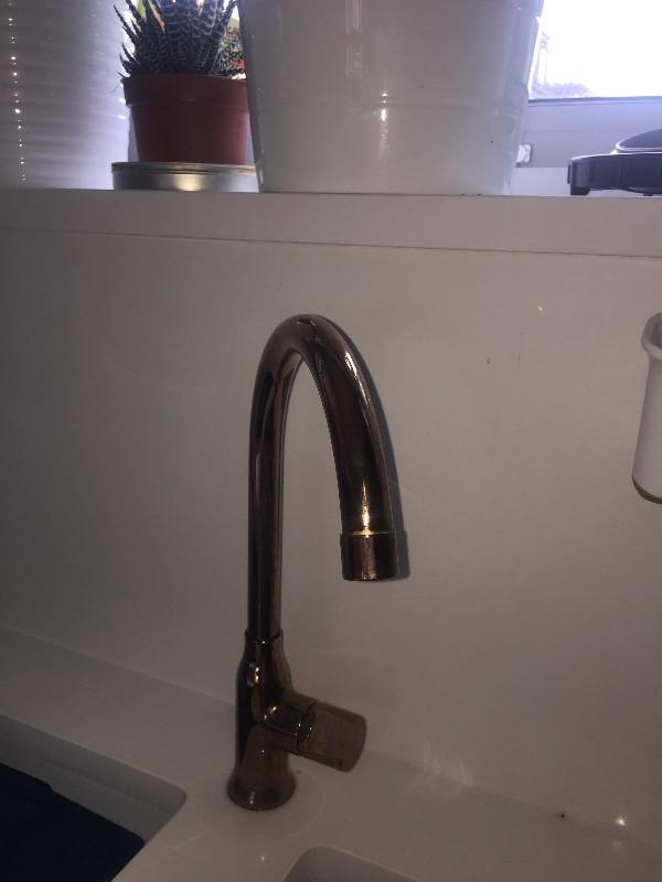 Copper kitchen mixer tap, WRAS certified - Alveus Monarch Leo Copper – Olif