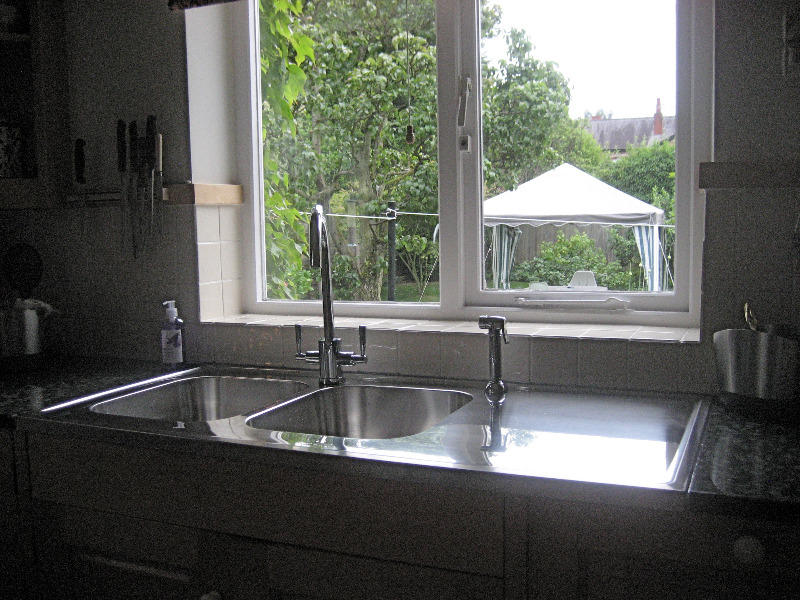 1200mm Layon, Siton Kitchen Sink, deep double bowls Alveus Classic PREMIUM 100 Olif