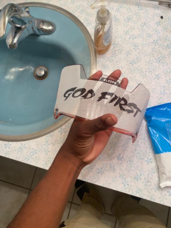 God First White Visor Skin