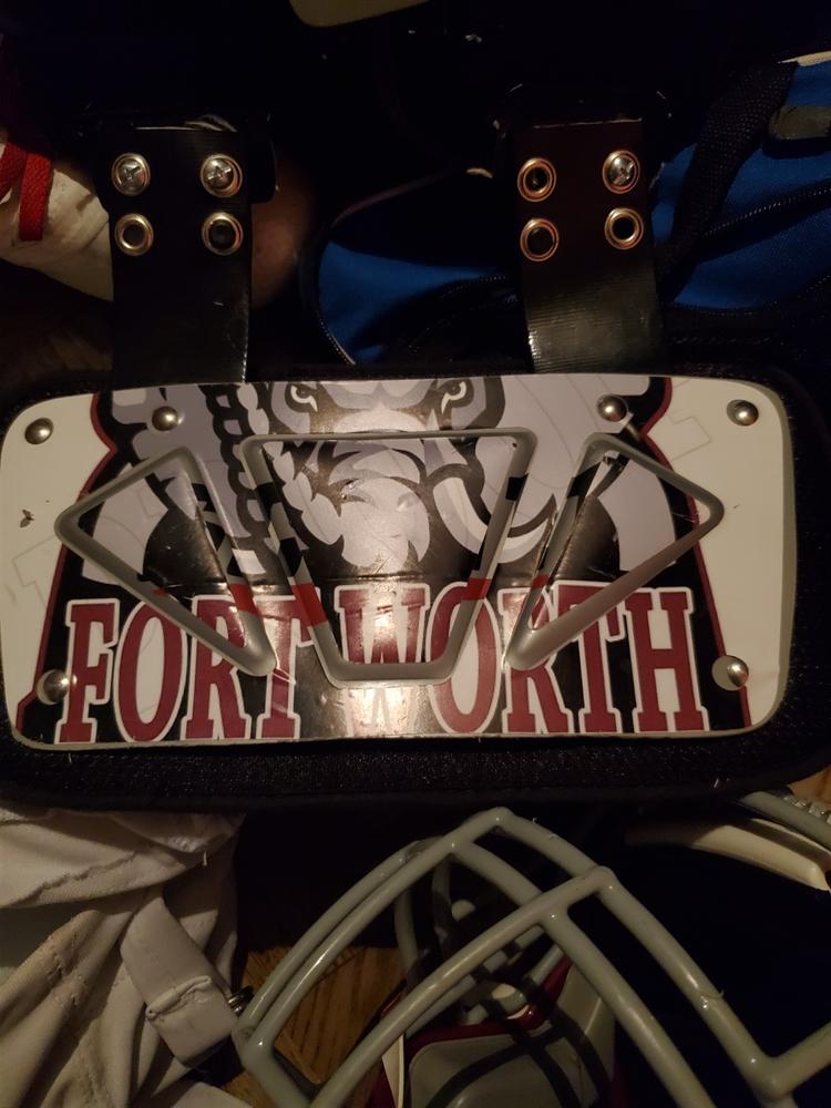 Make Your Own Custom Football Back Plate Decal (Back Plate Not Included)