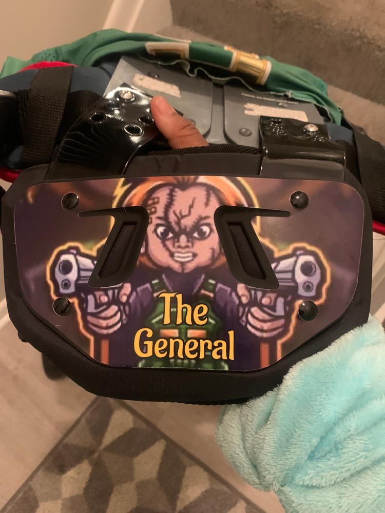 Make Your Own Custom Football Back Plate Decal (Back Plate Not Included)