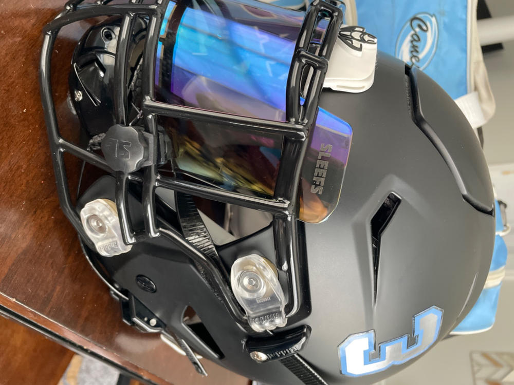 Basic Black Football Helmet Visor Quick Clips