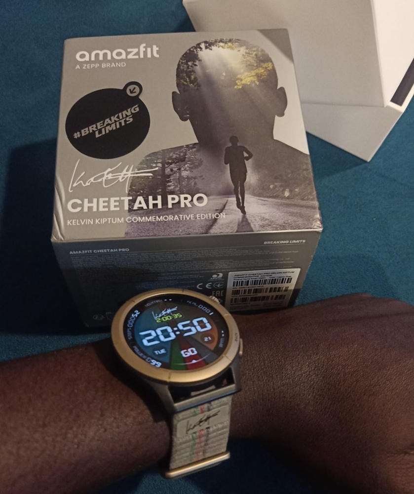 Amazfit Cheetah Pro Kelvin Kiptum Commemorative Edition - Customer Photo From Anonymous