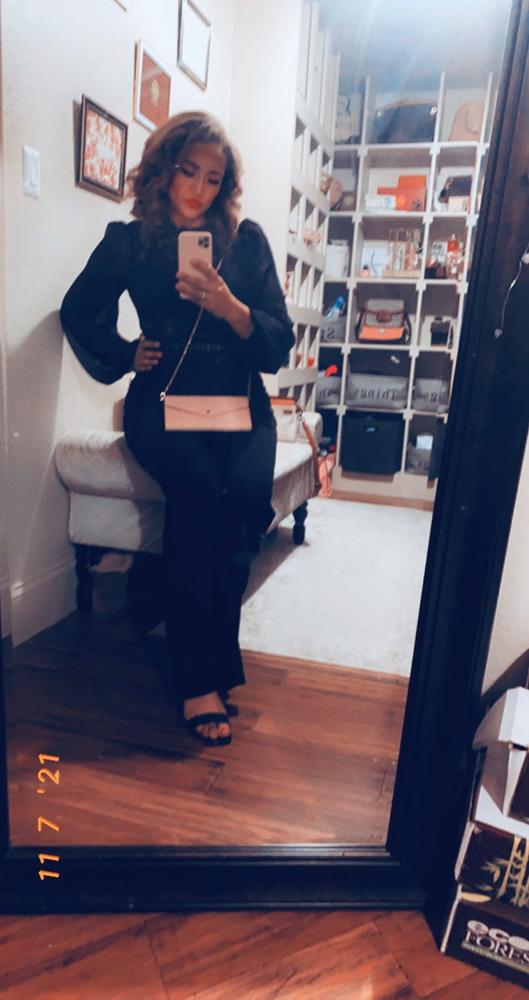 Nerine Black Crochet Lace Mesh Jumpsuit - Customer Photo From Claudia Reyes