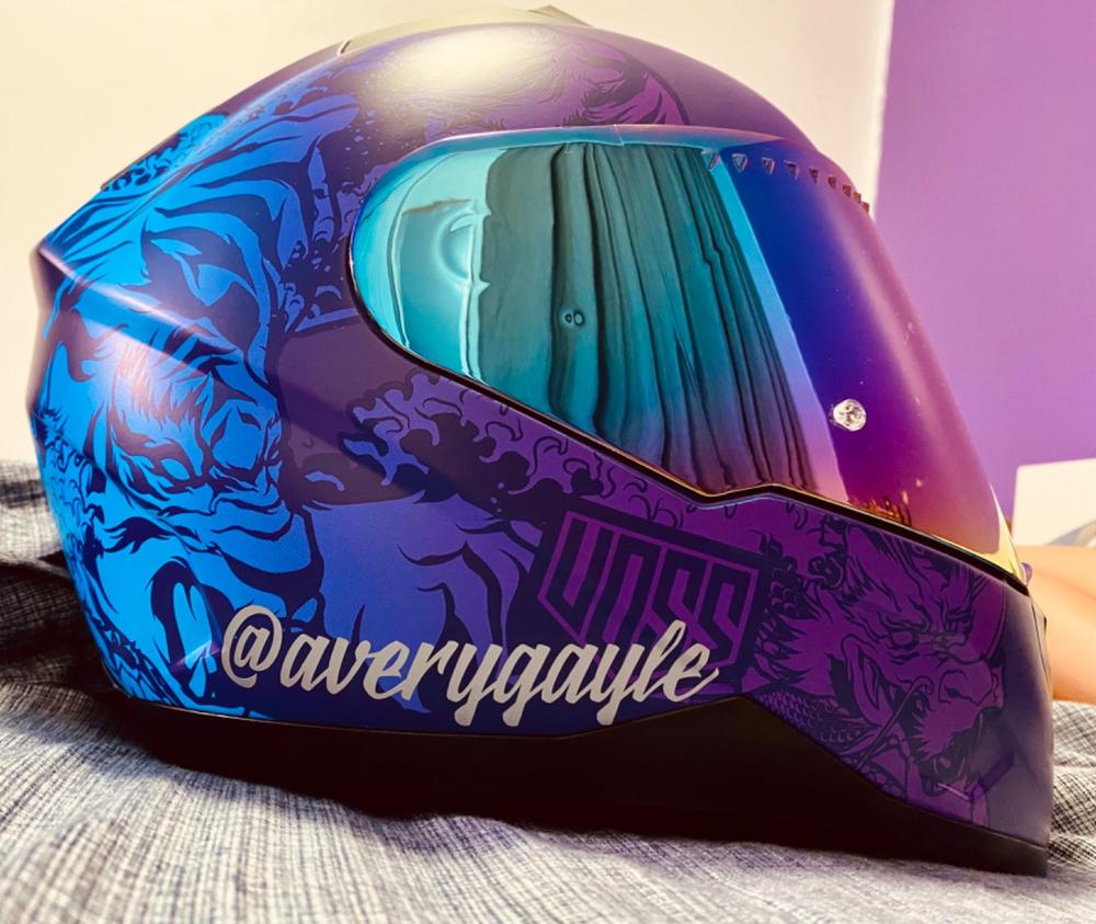 Voss 707Frp Purple Paisley Half Helmet With Peak