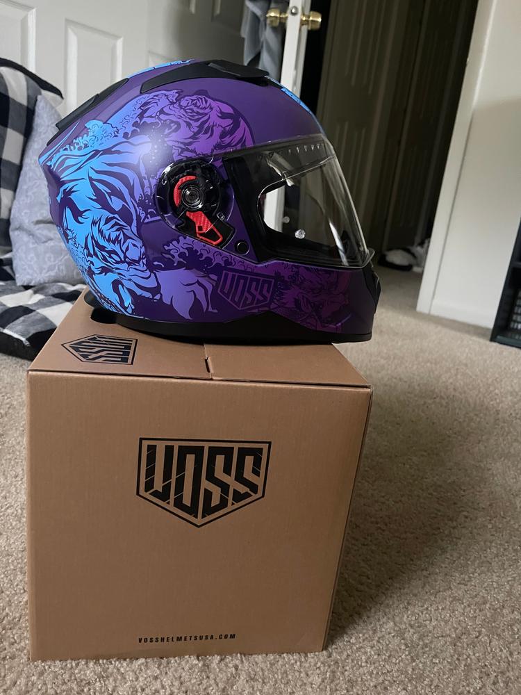 Voss 989 Moto-V White Rei Helmet