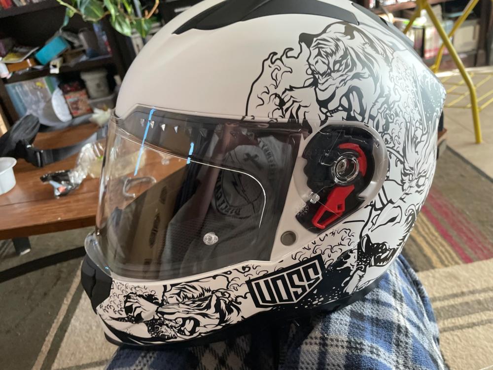 Voss 989 Moto-V White Rei Helmet