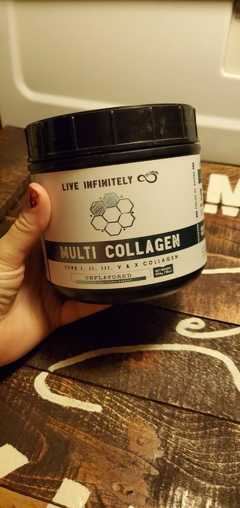 Multi Collagen Protein Powder Type I, II, III, V & X Collagen - Customer Photo From Jennifer B