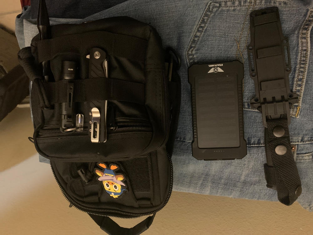 10,000mAH Water Resistant / Shockproof Solar Dual-USB Charger and LED Light Stealth Angel Survival - Customer Photo From Reuben James Trigo
