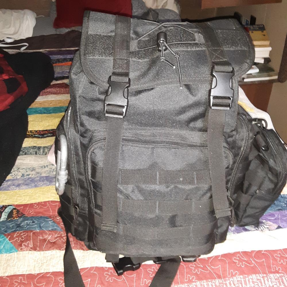 50L Backpack Daypack w/ 3 MOLLE Bags Large Military Style Outdoor Stealth Angel Survival 3M50 - Customer Photo From James Wilton 