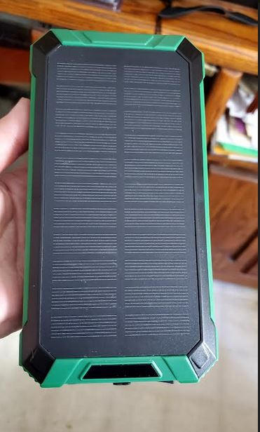 Solar Power Bank Pro 20,000mAh with 4 Built in Cables Qi Wireless Charger Stealth Angel Survival - Customer Photo From Tammy Mayers