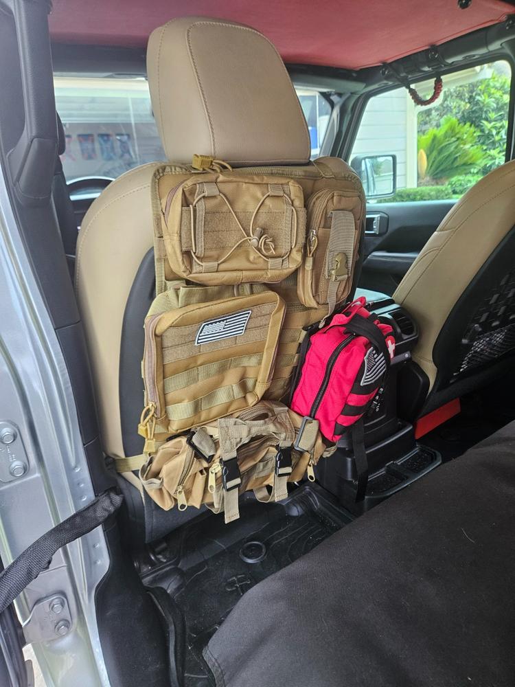 Tactical Back Seat Molle Organizer - Stealth Angel Survival