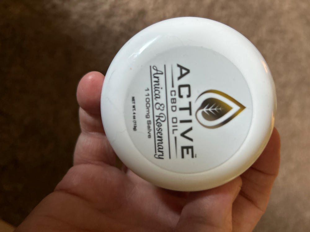 Active CBD Oil Salve 550mg - 1100mg - 4oz, 1100mg - Customer Photo From Karen Gould