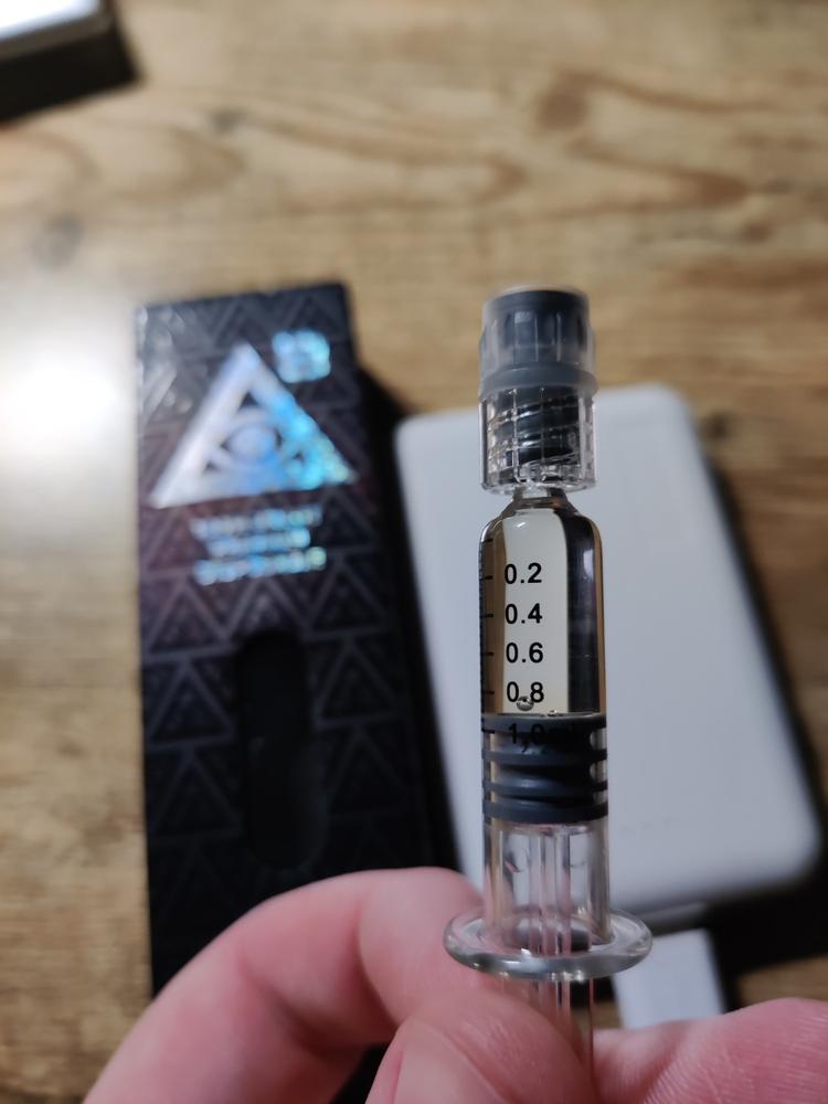 iDELTA8 Diamond - Delta 8 Dab Syringe Full Gram - Pineapple Express (Sativa) - Customer Photo From Daniel Ross