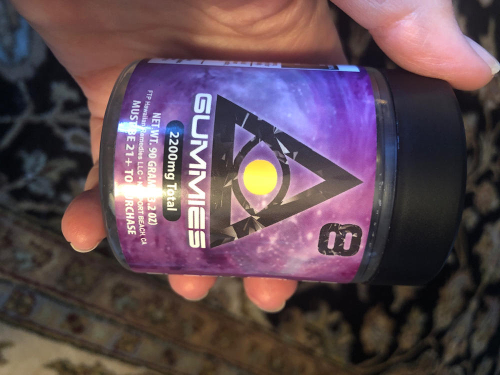 iDELTA Black Hole Delta 8 Gummies 2200mg (20 Pack) 110mg per gummy - Customer Photo From Catherine von Schroeder