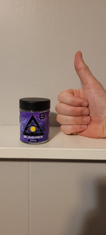 iDELTA Black Hole Delta 8 Gummies 2200mg (20 Pack) 110mg per gummy - Customer Photo From Joe Mccargar