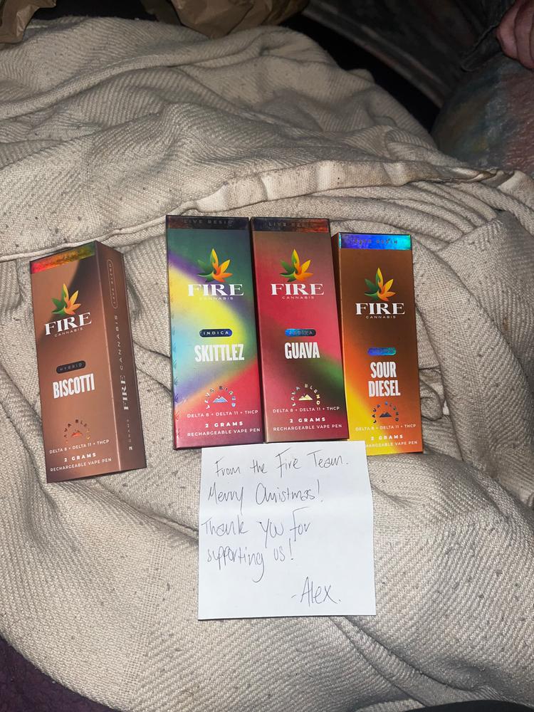 Fire Cannabis Lava Blend Disposable Vape Pen 2g - Customer Photo From Dawn