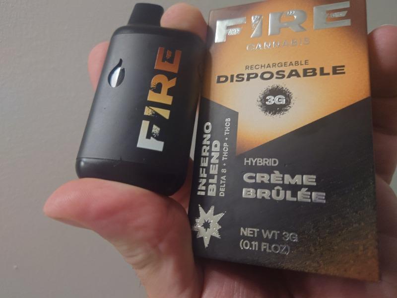 Fire Hemp Inferno Blend Rechargeable & Disposable Vape Pen 3g - Customer Photo From Johnny Hostetler