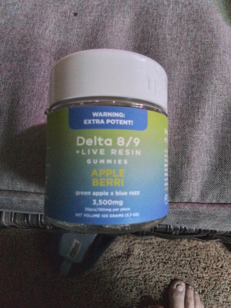 Buy URB Delta 8 | Delta 9 Gummies 3500mg - Apple Berri - Customer Photo From Charles Fuller